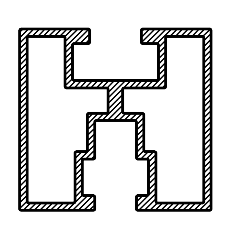 Nosný hliníkový profil dĺžky 411 cm